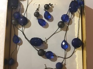 Blue Necklace Set in Gift Box